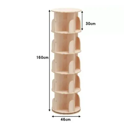 SpinTower™ mehrstöckiges drehbares Holzregal