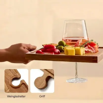 PuzzleTray™ Holz-Puzzle-Serviertablett-Set