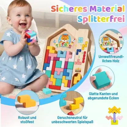 Kinder Holzblocks Spiel TetriWood™-middle