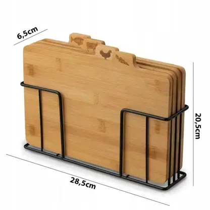 ChopZone™ vielseitiges Bambus-Schneidebrett-Set-middle