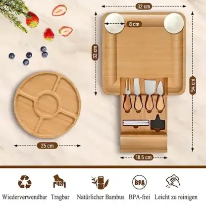 Plattera™ Wurst- und Käsebrett-Set-middle