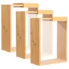 ClearGrain™ Holz-Acryl Vorratsbehälter (3er-Set)
