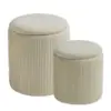 Tabura™ Aufbewahrungs-Set Hocker mit wendbarem Deckel