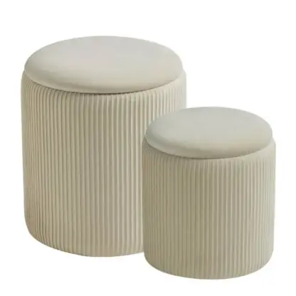 Tabura™ Aufbewahrungs-Set Hocker mit wendbarem Deckel