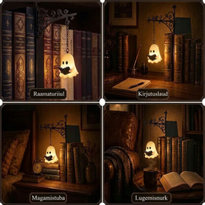 ShelfWisp™ raamaturiiuli kummituslatern – 2 tk