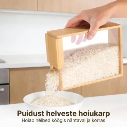 ClearGrain™ puidust akrüülhoiupurk (3 tk)