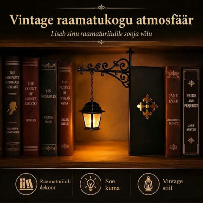 ShelfWisp™ raamaturiiuli kummituslatern – 2 tk