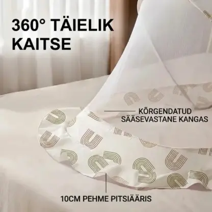 ItchyBarrier™ kokkupandav beebi sääsevõrk