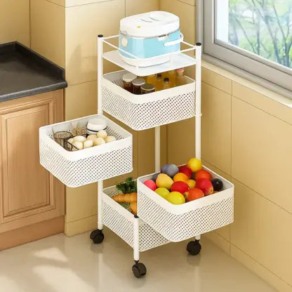 SpinRack™ pöörlev riiulikäru - 4 tasandit