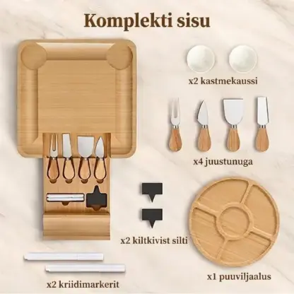Plattera™ liha- ja juustuvaagna komplekt