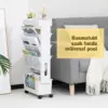 BookCart™ 5-riiuline ratastega raamaturiiul