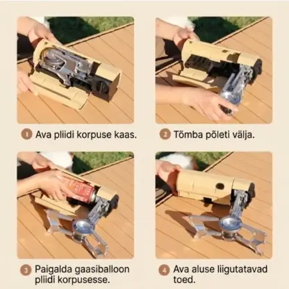 FlameGo™ kaasaskantav kokkupandav gaasipliit