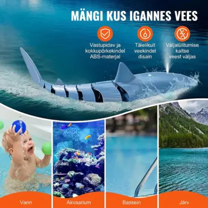 JawHunter™ kaugjuhitav suur valgehai mänguasi