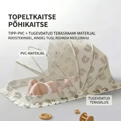 ItchyBarrier™ kokkupandav beebi sääsevõrk