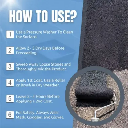 DrivewayPRO™ Asfaldi taastamisvahend - 1 L / 4-6 m²
