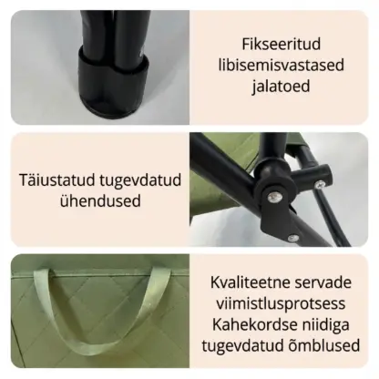 ComfyCamper™ kokkupandav polsterdatud matkaiste