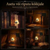 ShelfWisp™ raamaturiiuli kummituslatern – 2 tk
