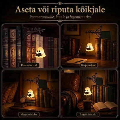 ShelfWisp™ raamaturiiuli kummituslatern – 2 tk