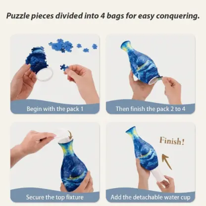 ArtVase™ 3D pusle vaas, inspireeritud Van Goghi kunstiteostest-middle