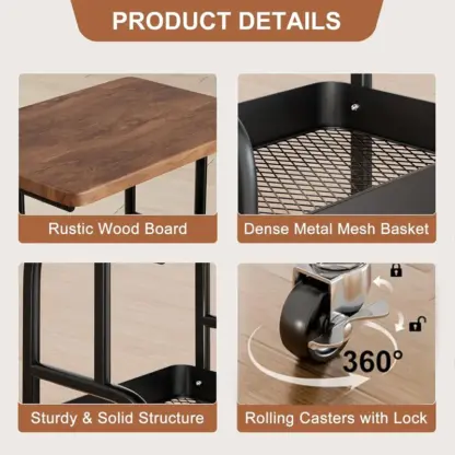 EasyCart™ mitmetasandiline käruriiul-middle