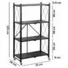 StackMax™ kokkupandav metallriiul – 4 tasandit-middle