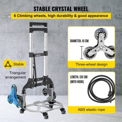 Climby™ carrello pieghevole a 3 ruote per salire le scale
