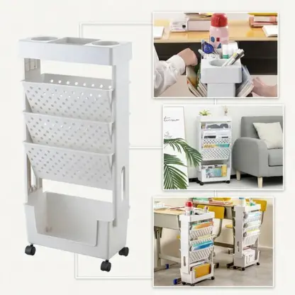 BookCart™ libreria mobile a 5 ripiani