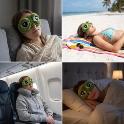 DreamToad™ mascherina per dormire con occhi da rana