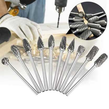 Set di punte di fresatura da 10 pezzi