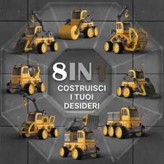 MagnaFleet™ Set di tessere magnetiche componibili 8 in 1