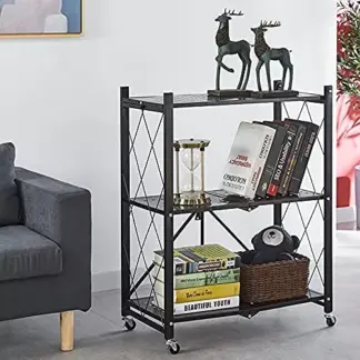 Scaffale mobile in metallo pieghevole MaxRack™ - 3 livelli