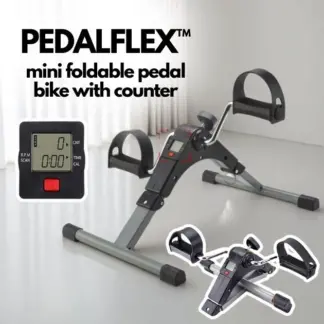 PedalFlex™ mini bici pieghevole con contatore