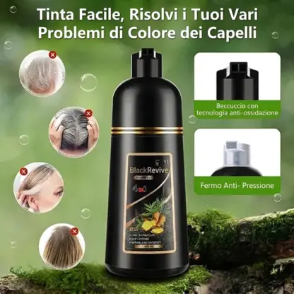 BlackRevive™ shampoo colorante per capelli neri