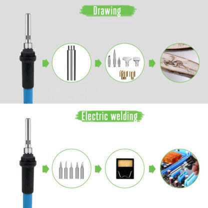 Set professionale per pirografia e saldatura Burnwell
