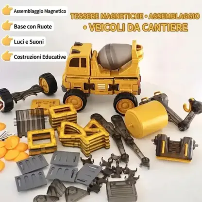 MagnaFleet™ Set di tessere magnetiche componibili 8 in 1