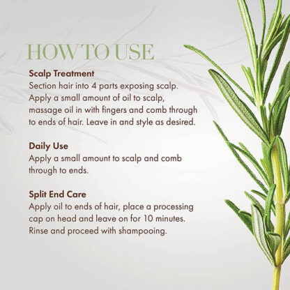Olio rinforzante per cuoio capelluto e capelli Rosemary Miracle (30 ml)