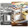 SlideRaw™ portaoggetti a cassetto scorrevole a 2 livelli