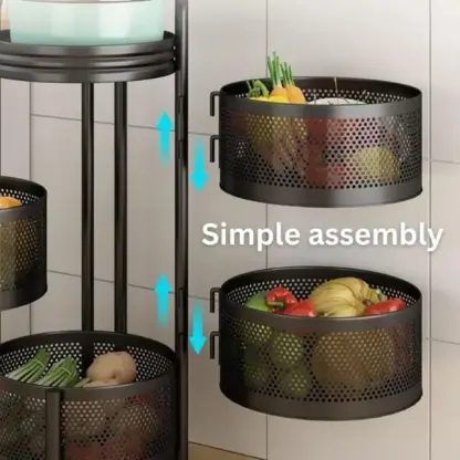 RotatoRack™ organizer su carrello a 3 livelli