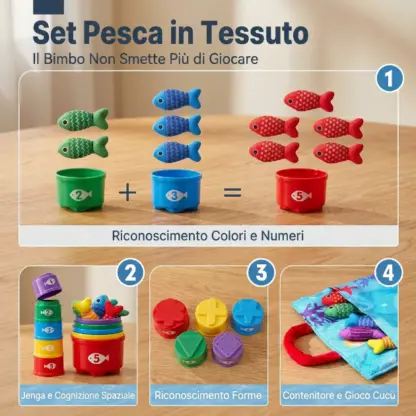 HookaPlay™ gioco Montessori di pesca e classificazione per bambini