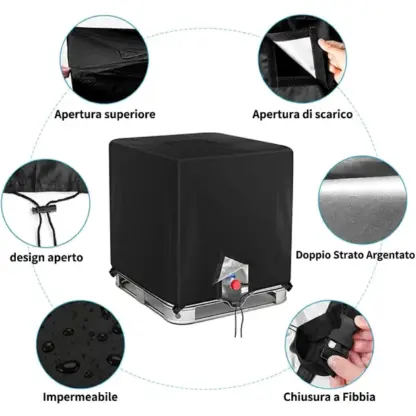 TankGuard™ copertura protettiva per serbatoio IBC d'acqua