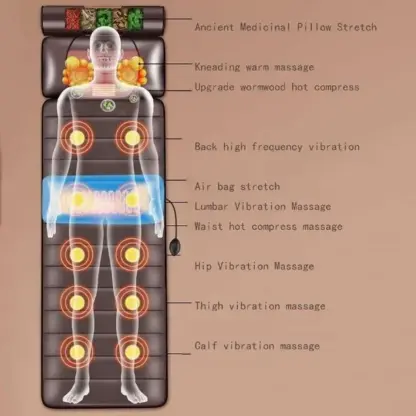 Tappetino da massaggio riscaldato Relaxora™ per tutto il corpo