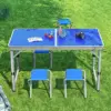 CampMate™ Tavolo da campeggio pieghevole in alluminio con 4 sedie