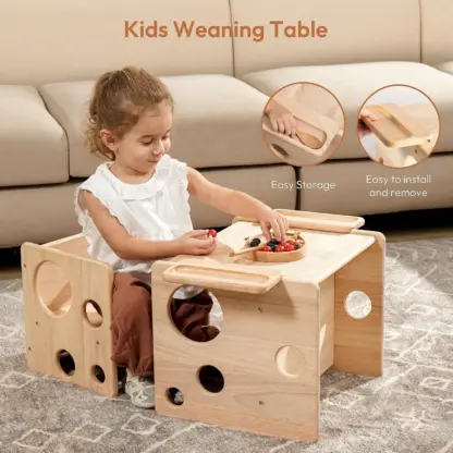 MonteKiddo™ tavolino e sedia in legno per bimbi piccoli