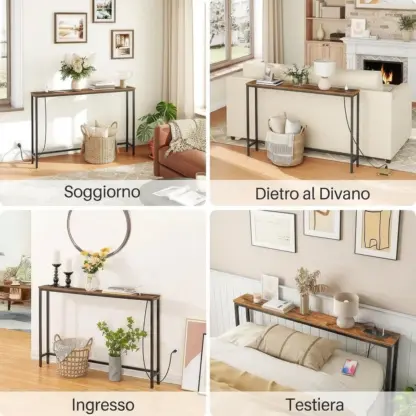 SofaDock™ tavolo dietro il divano con stazione di ricarica