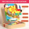 GeoMag™ set di puzzle geometrico magnetico in legno