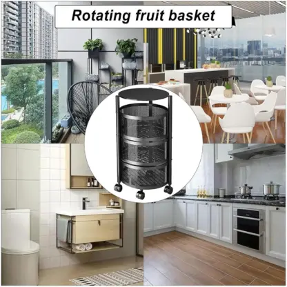 RotatoRack™ organizer su carrello a 3 livelli