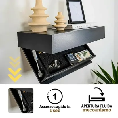 FloatShelf™ mensola a muro con scomparto segreto (53 x 17,5 x 5 cm)