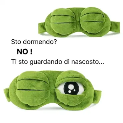 DreamToad™ mascherina per dormire con occhi da rana