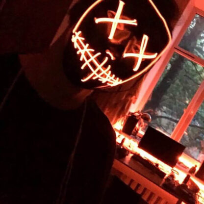 Maschera di halloween a luci LED