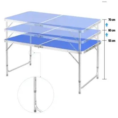 CampMate™ Tavolo da campeggio pieghevole in alluminio con 4 sedie